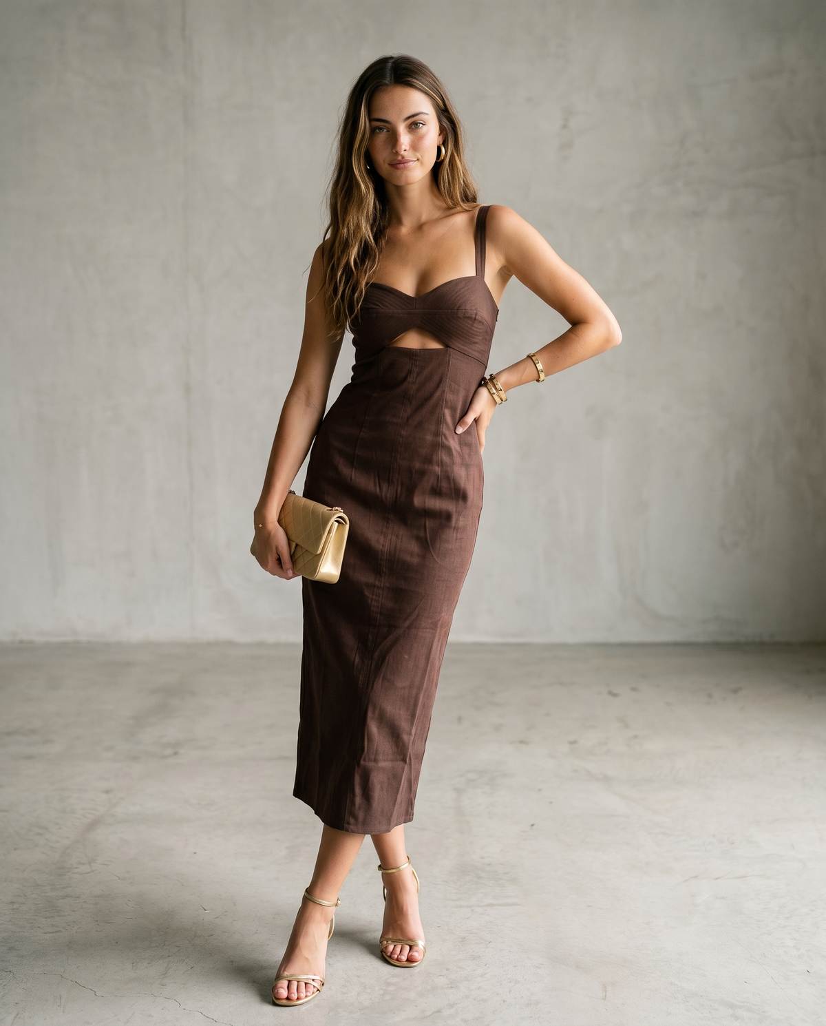 KG Brown Suede Dress