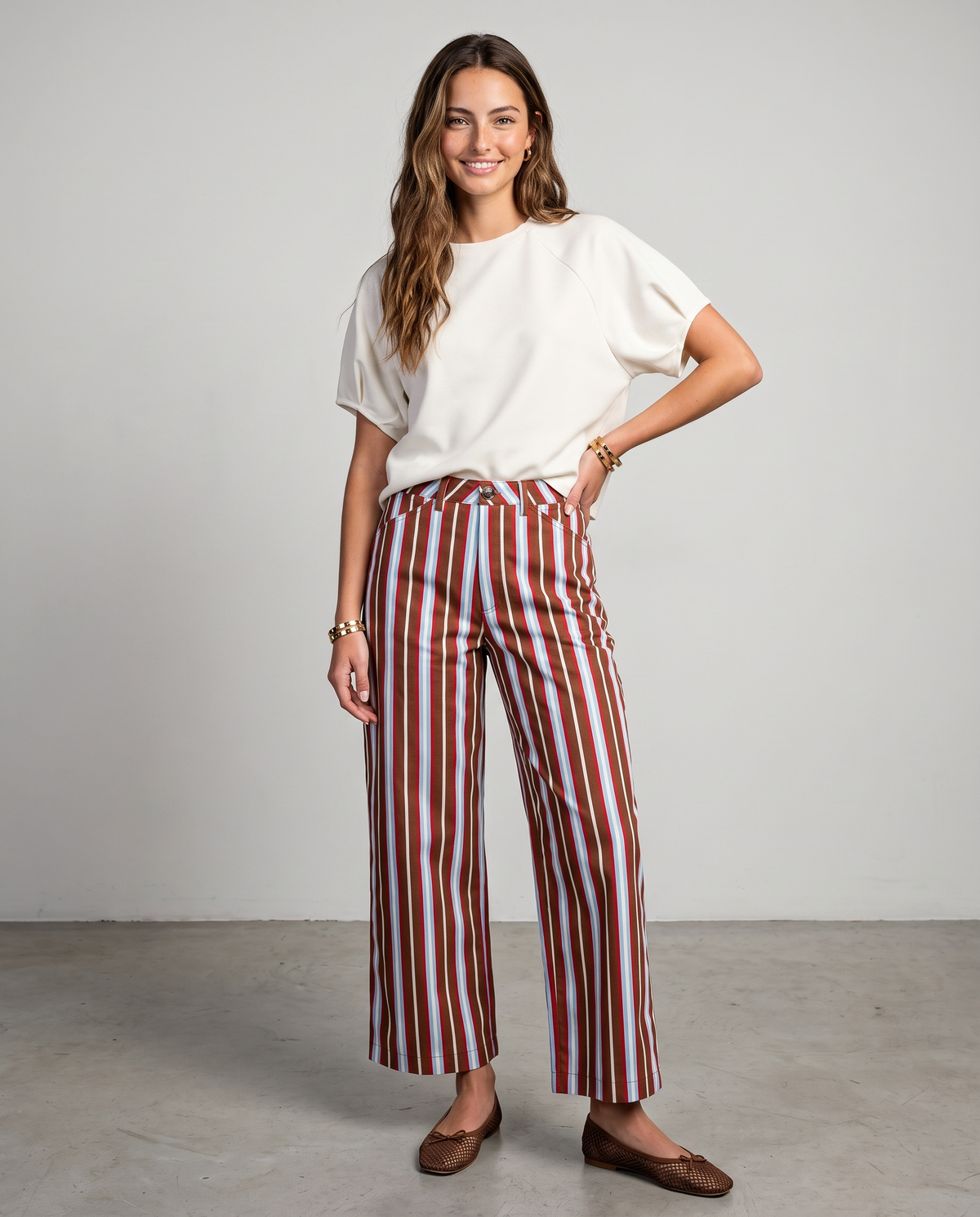 GL Rust Stripe Pant