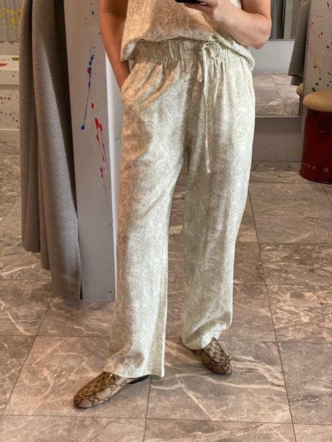 LP Green Floral Print Pant - IF SO 