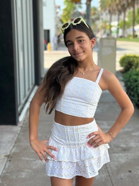 IS White Eyelet Top - IF SO 