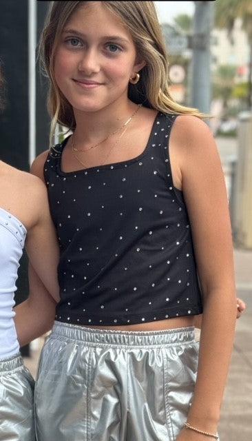 MI Black Studded Tank Top - IF SO 