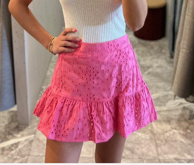 TC Pink Eyelet Skirt - IF SO 