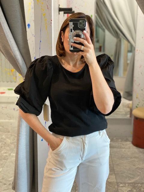 NA Black Bow Top - IF SO 