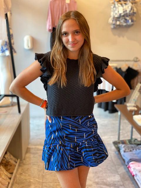OS Blue Print Skirt - IF SO 