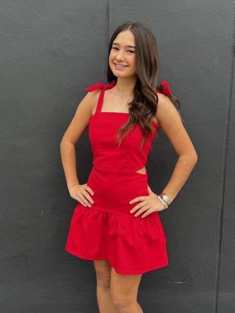 IS Red Cutout Dress - IF SO 