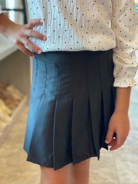 KJ Kids Black Satin Skirt - IF SO 