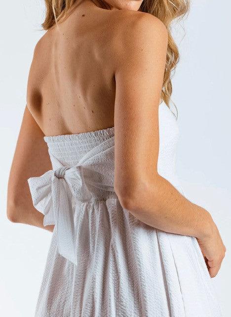 SU White Bow Back Dress - IF SO 