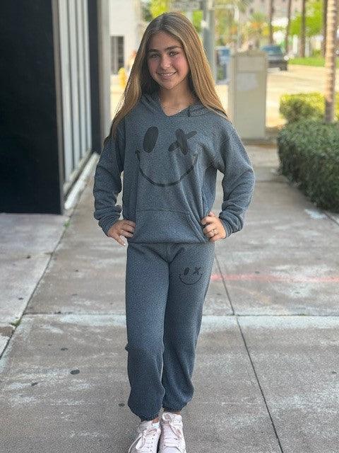 LJ Grey Smiley Jogger - IF SO 