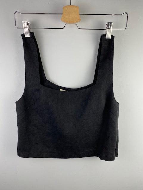 SL Black Linen Tank - IF SO 