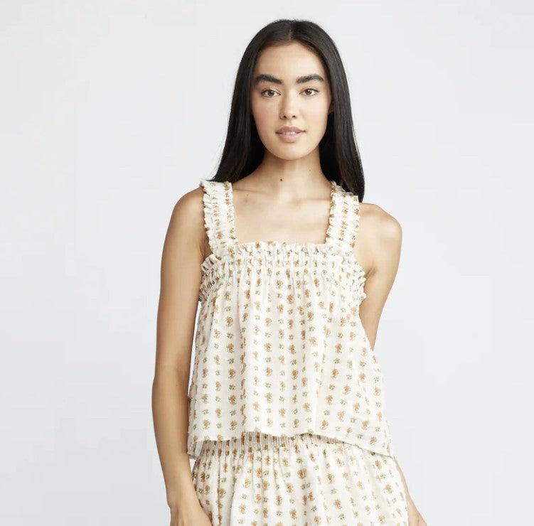 SC Beige Floral Top - IF SO 