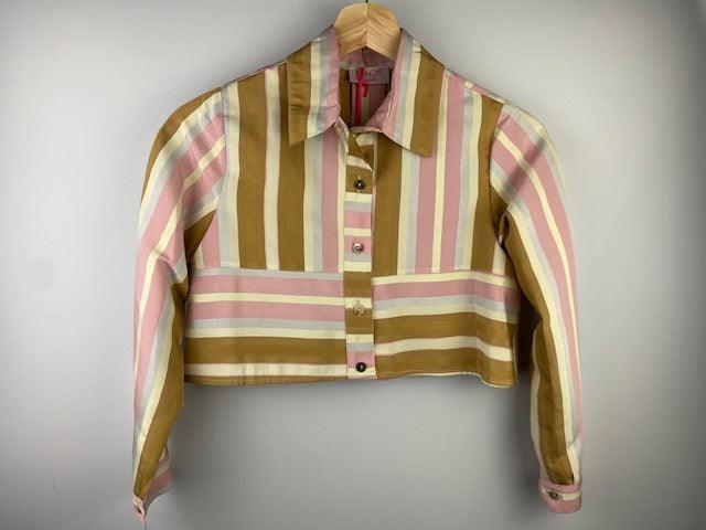 KA Pink/Brown Stripe Long Sleeve Top - IF SO 