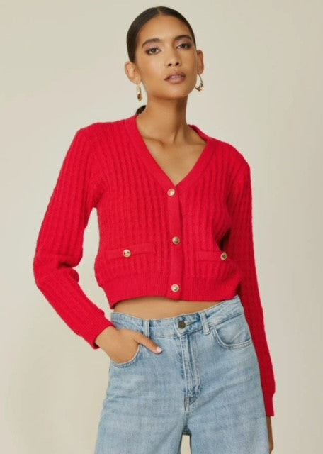 LD Red Cardigan