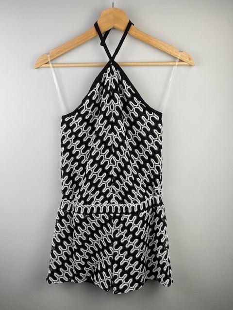 MI Black/White Zig Zag Romper - IF SO 