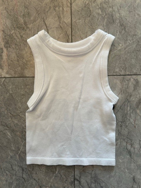 SU Womens White Tank Top