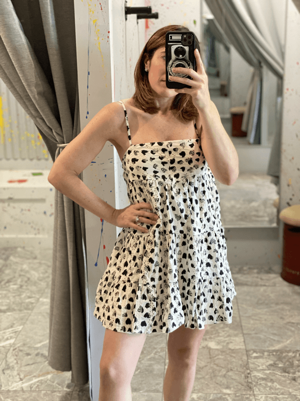 ST Black/White Print Dress - IF SO 