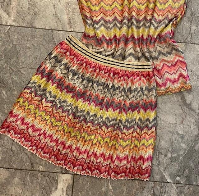LF Fuchsia Zig Zag Skirt - IF SO 