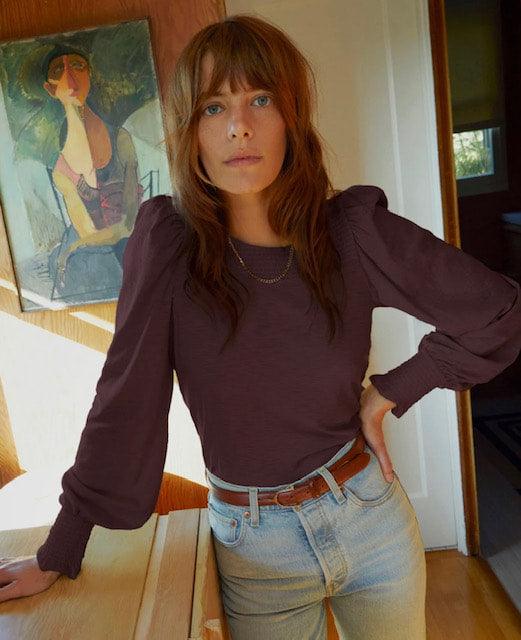 NA Plum Long Sleeve Top - IF SO 