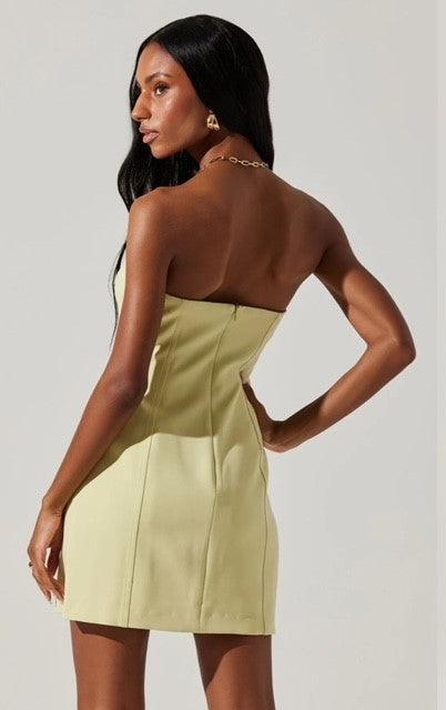 AS Lime Strapless Dress - IF SO 