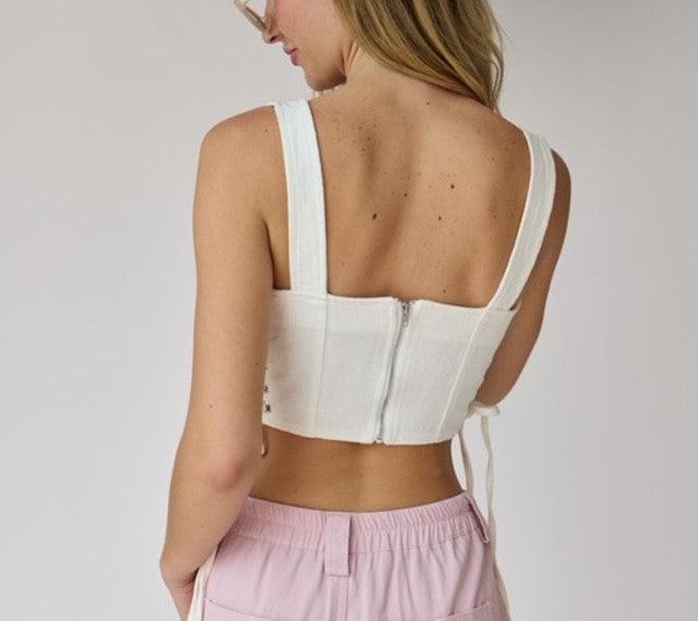 PM White Corset Top - IF SO 