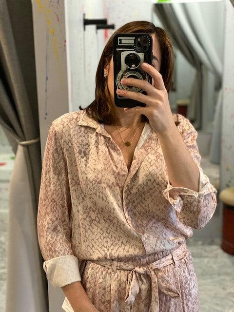 BD Pink Snake Print Top - IF SO 