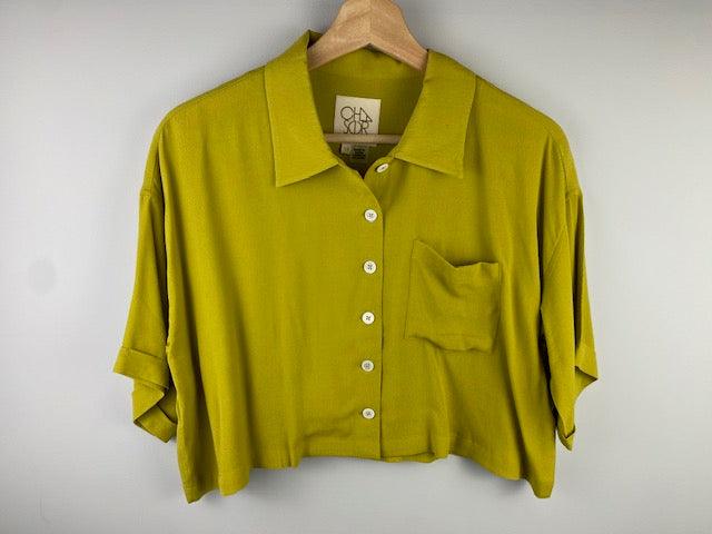CH Mustard Button Down Top - IF SO 