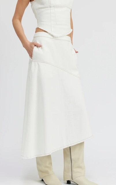 ES White Denim Skirt - IF SO 