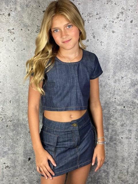 IS Denim Crop Top - IF SO 