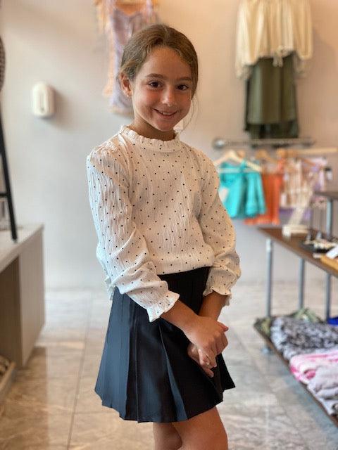 KJ Kids Black Satin Skirt - IF SO 