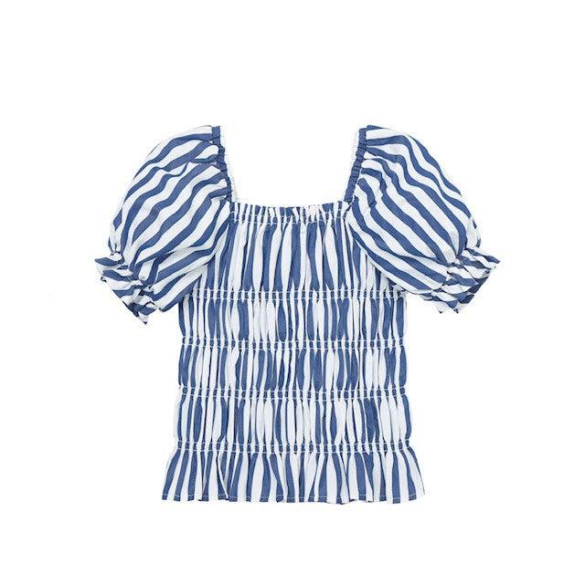 HB Navy Blue Stripe Top - IF SO 