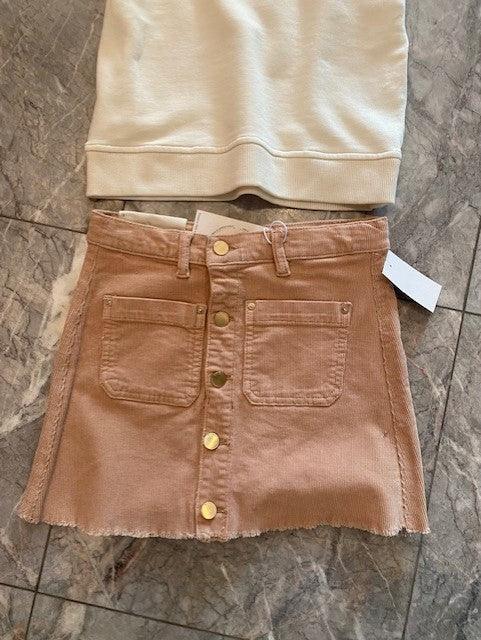 DL Pink Corduroy Skirt - IF SO 
