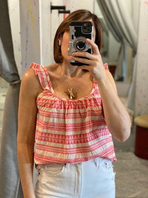 SC Pink Print Top - IF SO 