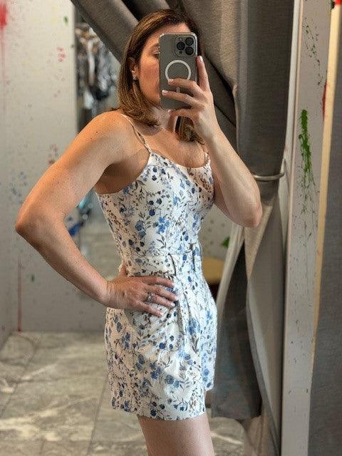JTL Blue Floral Romper - IF SO 