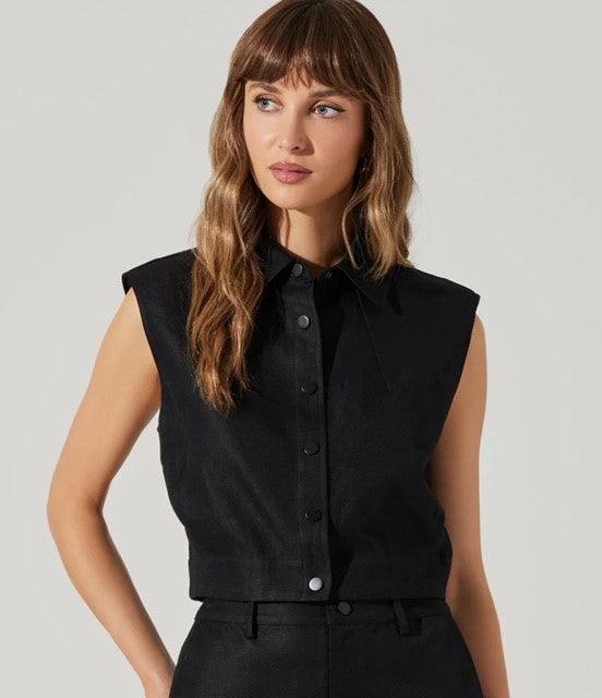 AS Black Vest Top - IF SO 