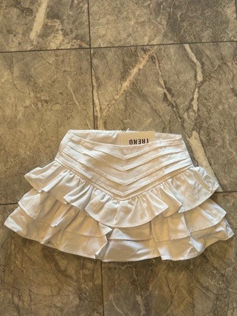 IS White Ruffle Skort - IF SO 