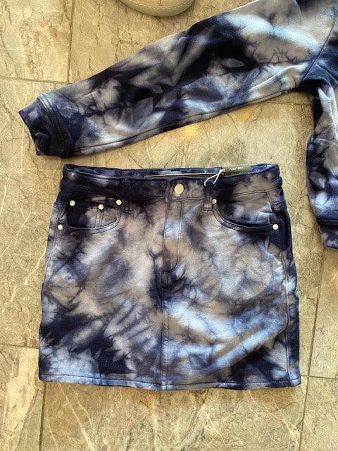 TR Blue Tie Dye Skirt - IF SO 