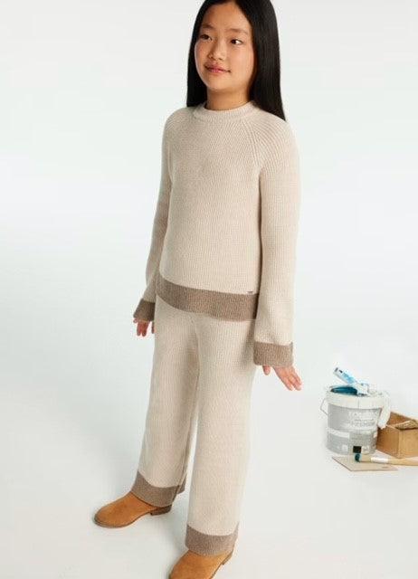 MAY Beige Knit Pant Set - IF SO 