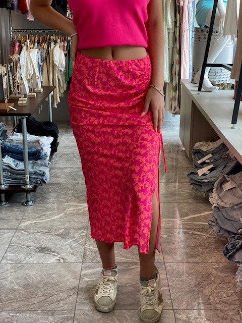 LP Pink Floral Skirt - IF SO 