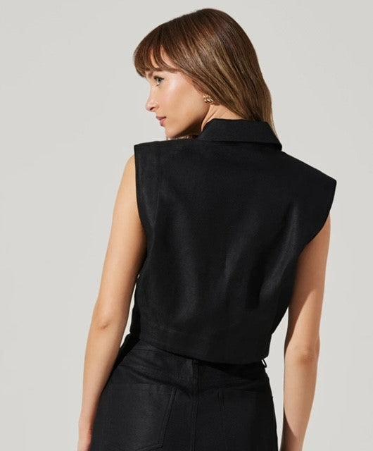 AS Black Vest Top - IF SO 