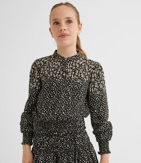 MAY Black Floral Top - IF SO 