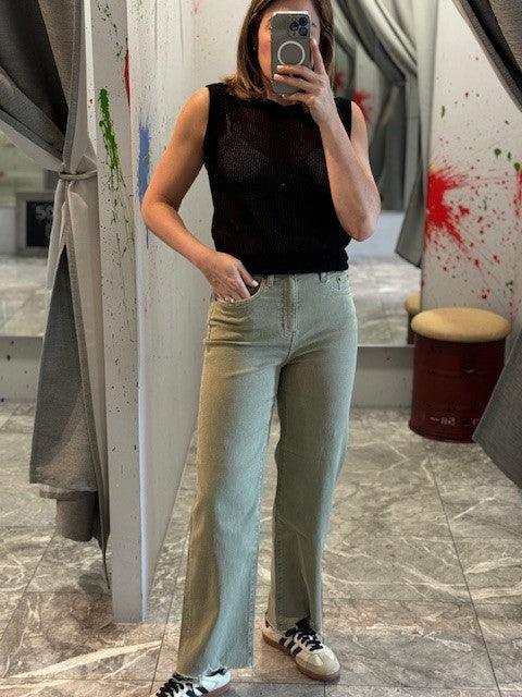 DA Pleaser Matcha Jean - IF SO 