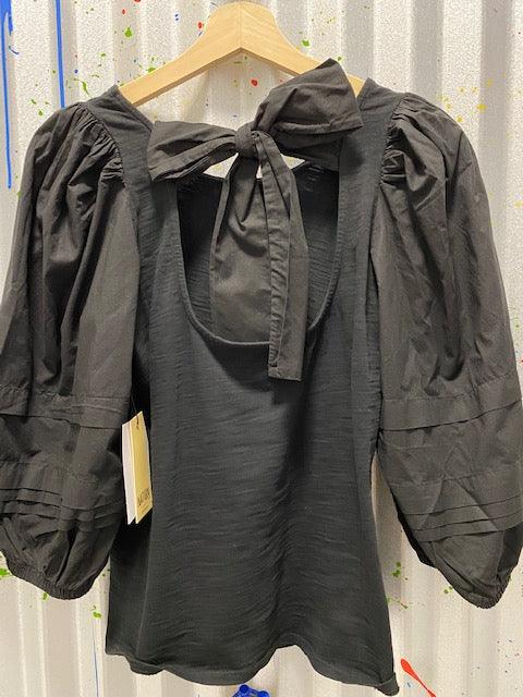 NA Black Bow Top - IF SO 