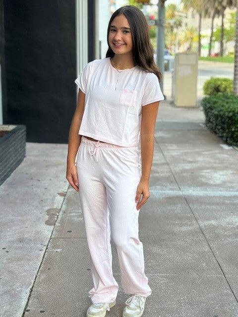 IS Pink Long Pant PJ Set - IF SO 