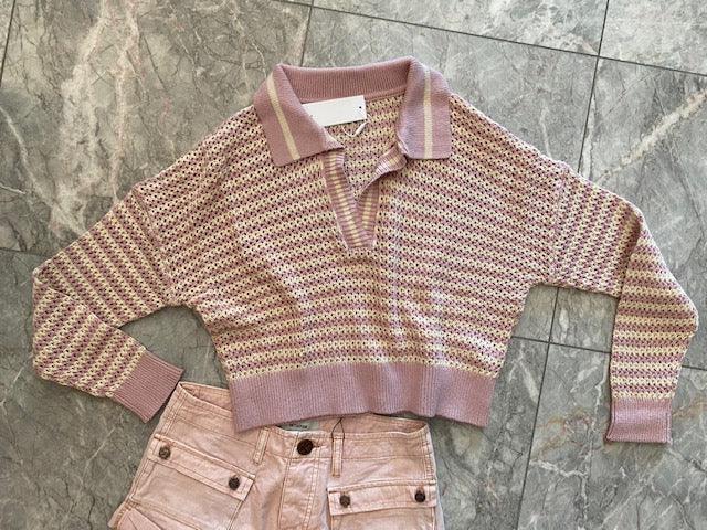 525 Pink Knit Sweater Top - IF SO