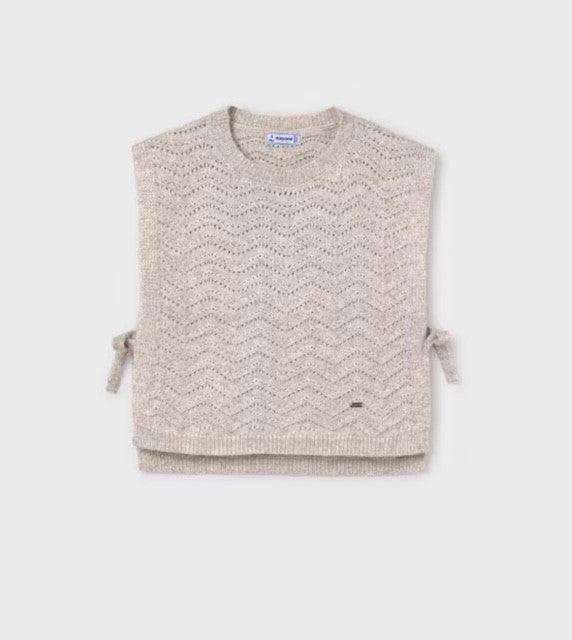 MAY Beige Side Tie Vest - IF SO 