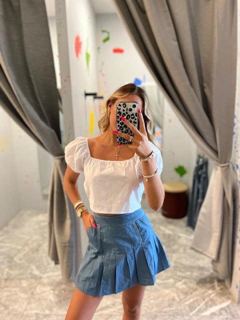 IS White Tie Back Top - IF SO 