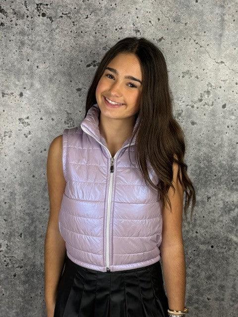 IS Lilac Puffer Vest - IF SO 