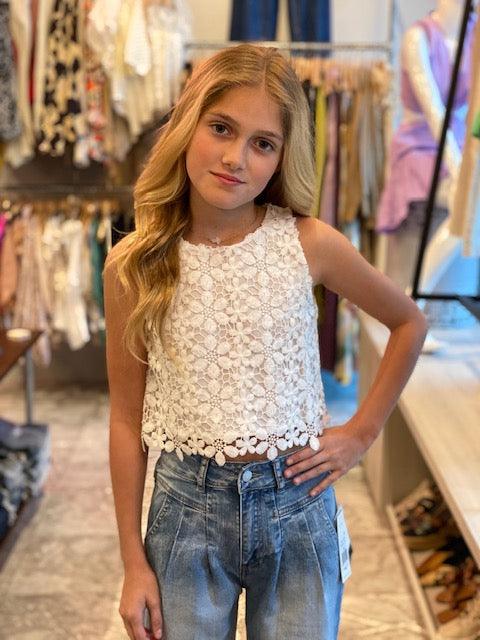 MAY White Eyelet Top - IF SO 