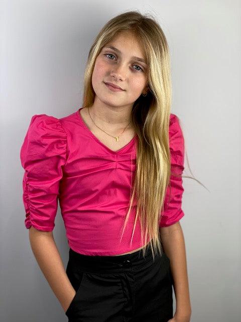 IS Pink Tie Back Top - IF SO 