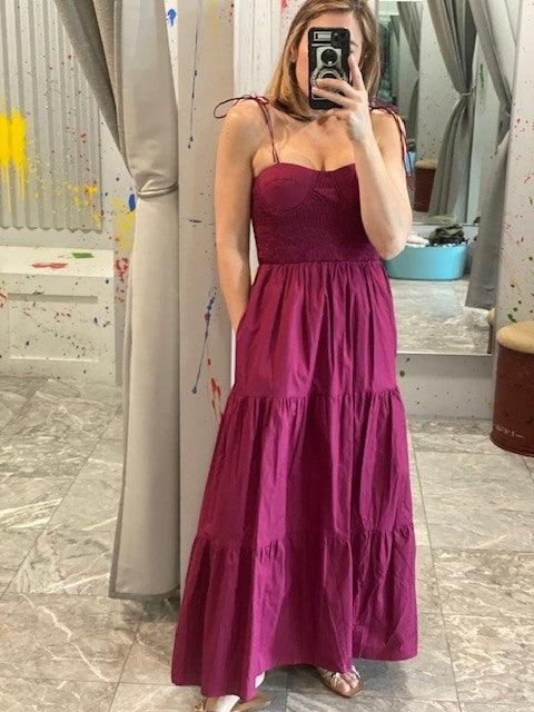 AU Wine Midi Dress - IF SO 