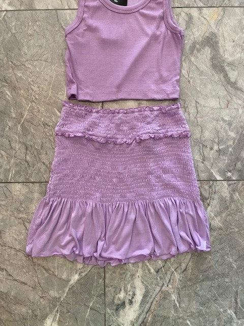 GL Purple Smocked Skirt - IF SO 